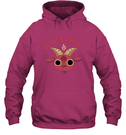 Cute As Hell Hoodie Hoodie Heliconia