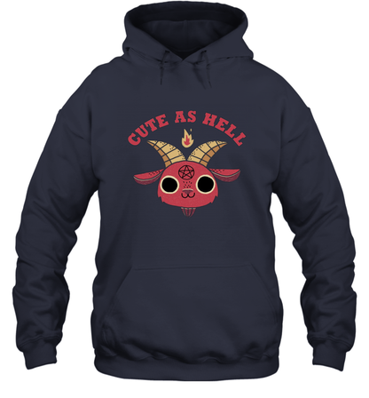 Cute As Hell Hoodie Hoodie Navy