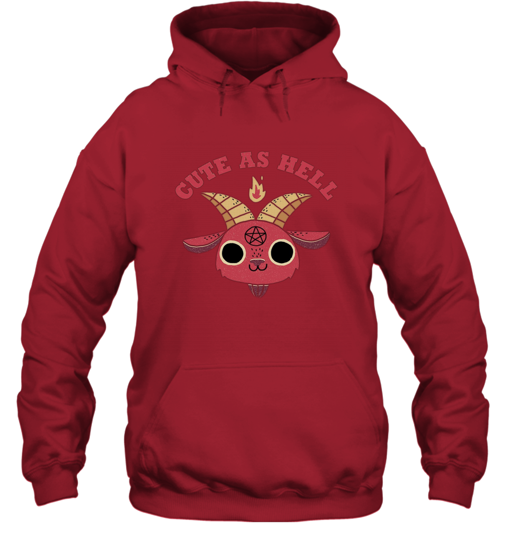 Cute As Hell Hoodie Hoodie Red