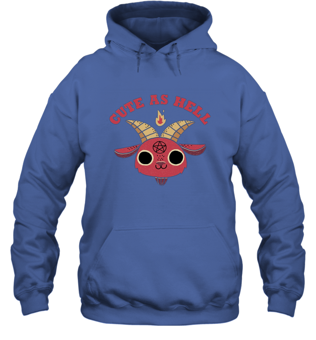 Cute As Hell Hoodie Hoodie Royal