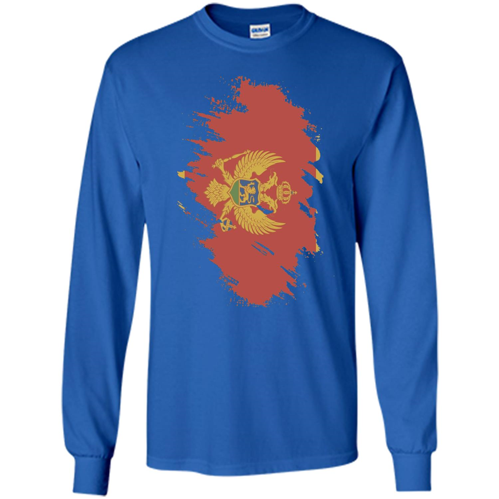 Flag of Montenegro T-shirt National Montenegrin Royal