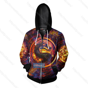 Mortal Kombat Scorpion 3D Zip Hoodie Jacket