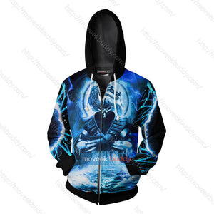 Mortal Kombat Subzero 3D Zip Hoodie Jacket   