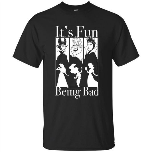 Princess It's Fun Being Bad T-shirt Black