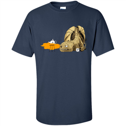 Dragon Making Tea T-Shirt Navy