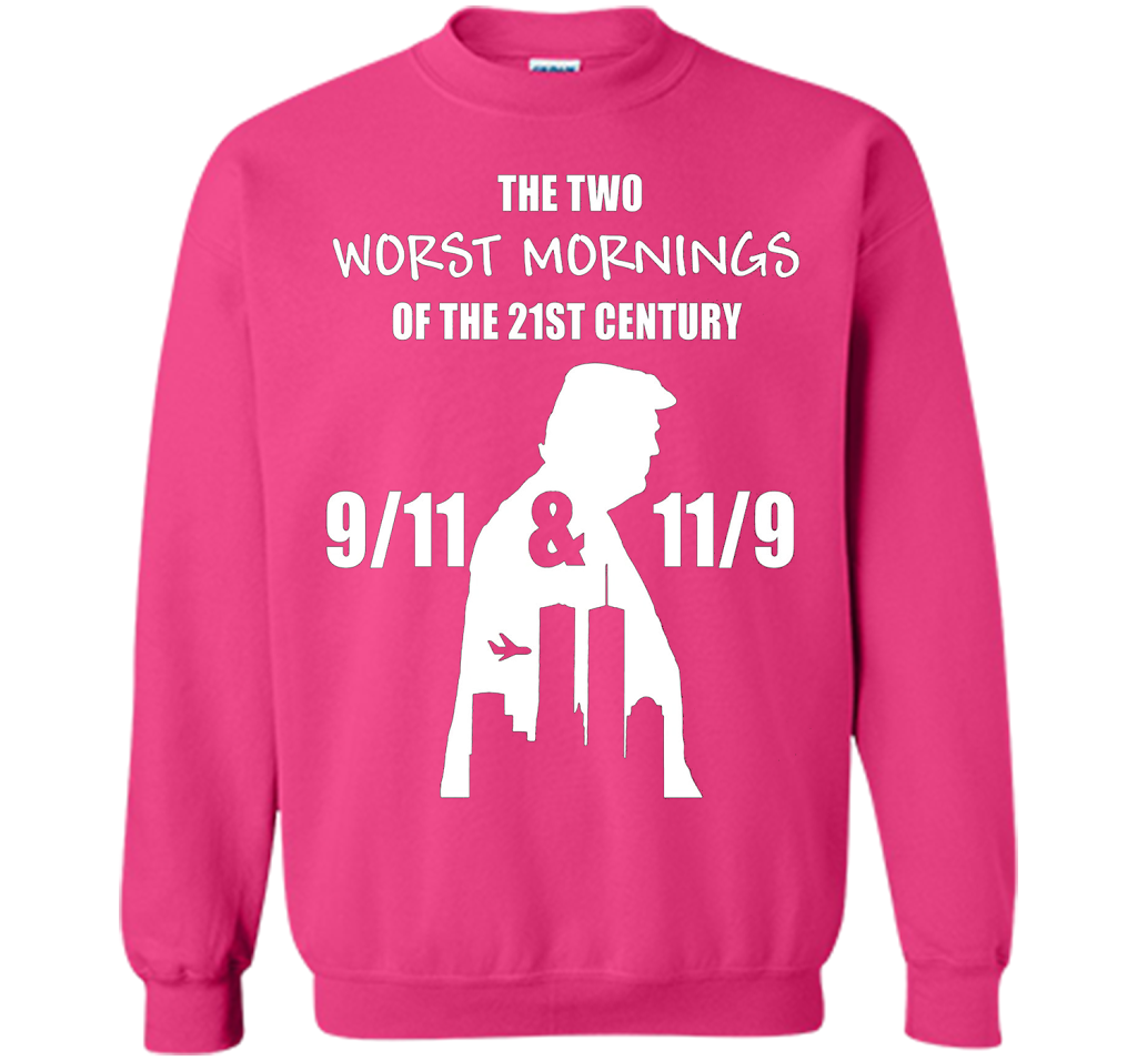 the two worst mornings of the 21st century 9/11 &amp; 11/9 cool shirt Heliconia