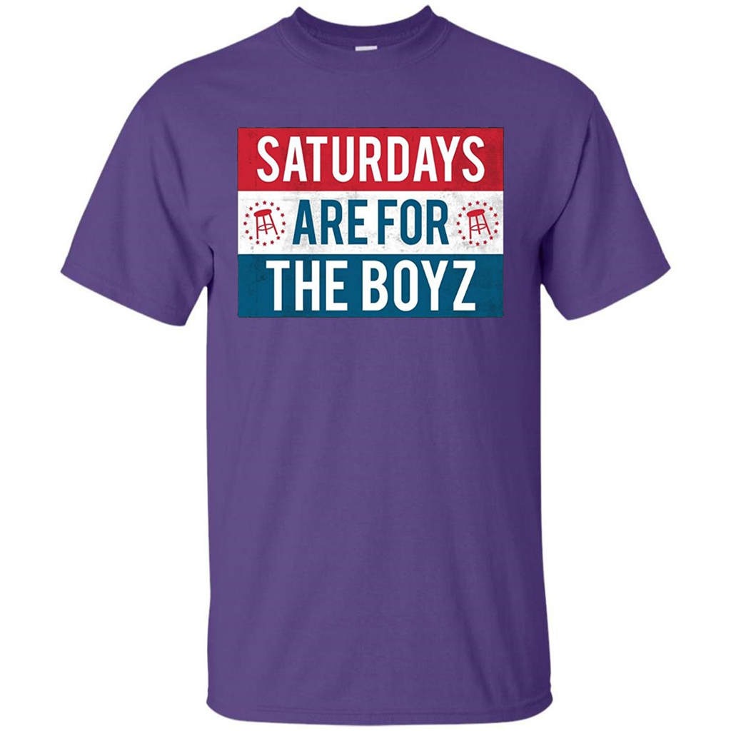 Saturdays Are For The Boyz T-shirt Purple