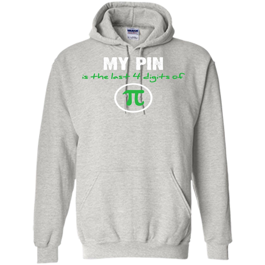 Funny Math T-shirt My Pin Is The Last 4 Digits Of Pi Ash