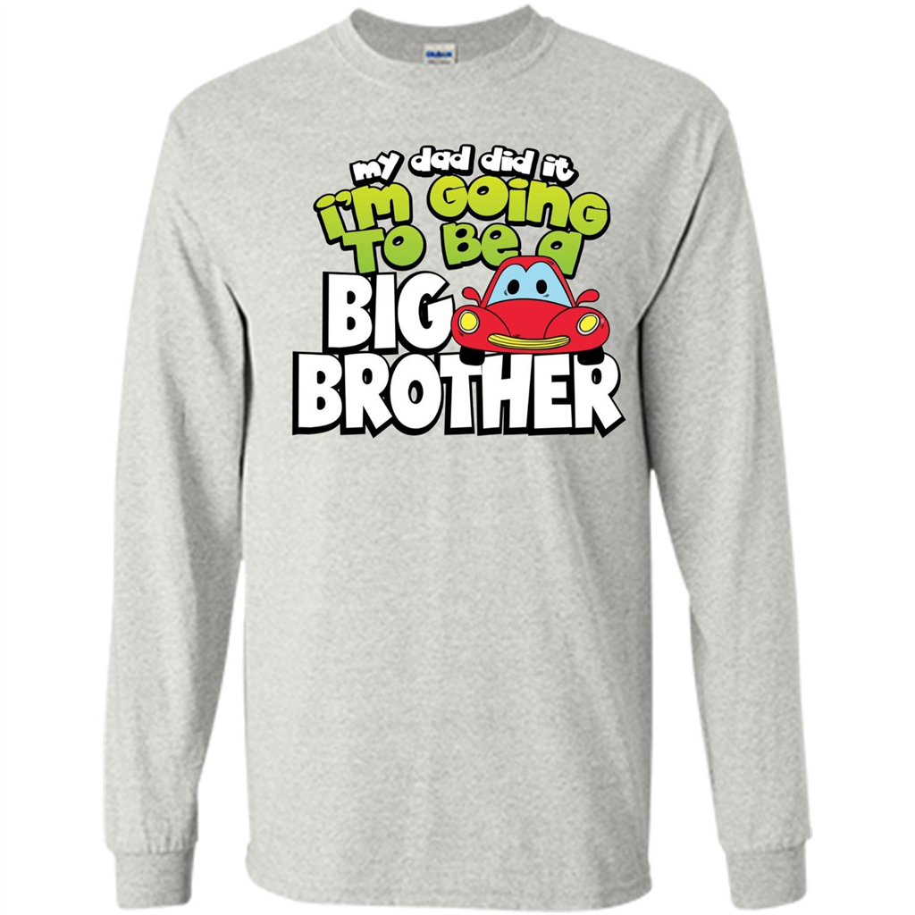 Car Brother T-shirt I'm Going To Be a Big Brother Ash
