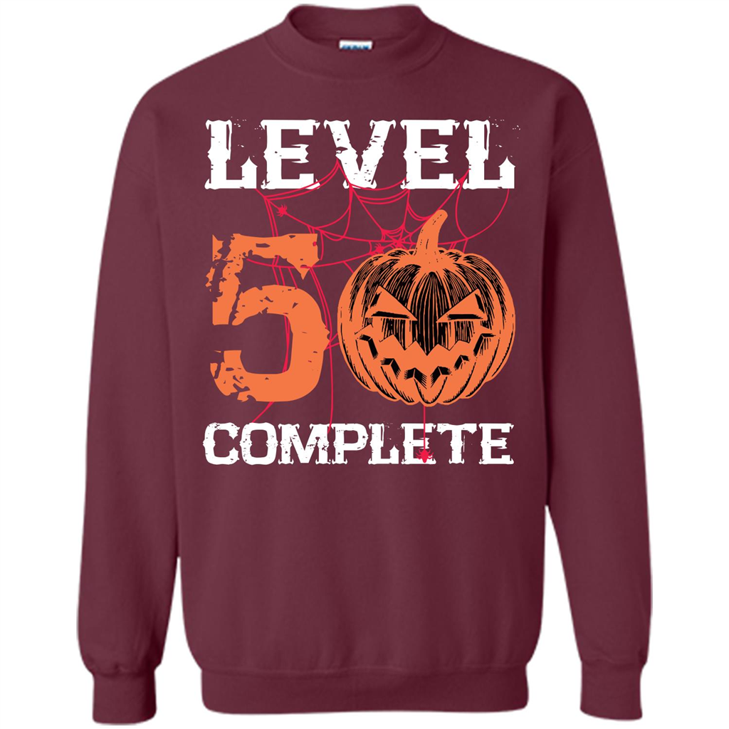 Halloween T-shirt Level 50 Complete Maroon
