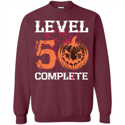 Halloween T-shirt Level 50 Complete Maroon