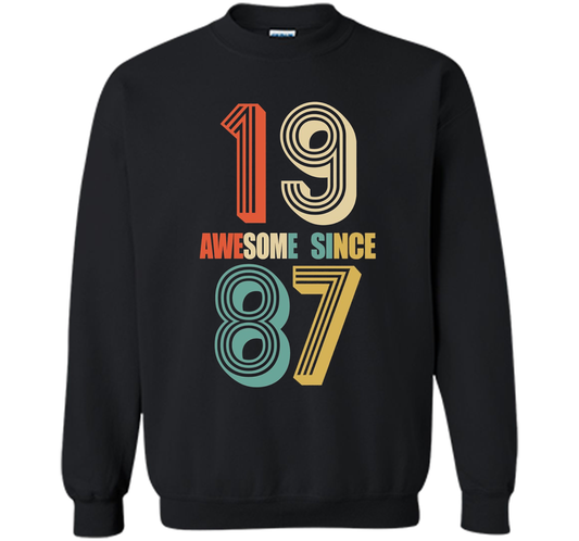 Awesome Since 1987 T-shirt 30 yrs old Bday 30th Birthday Tee T-shirt Royal