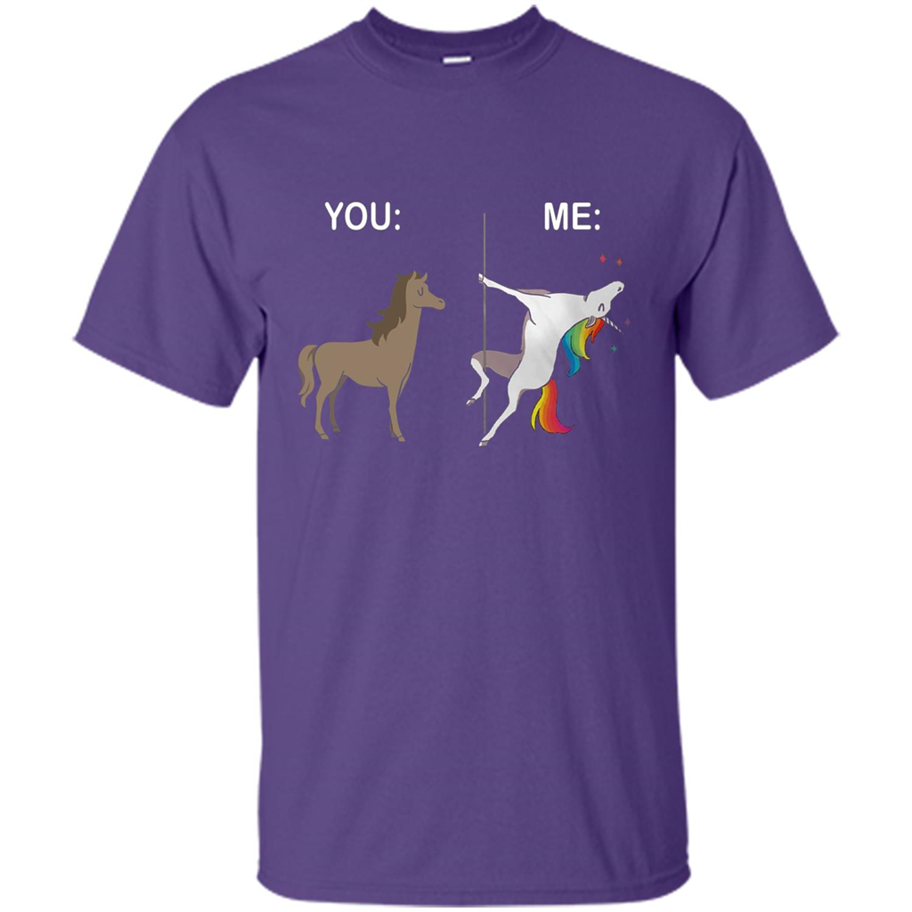 Cute Unicorn You And Me T-shirt Purple