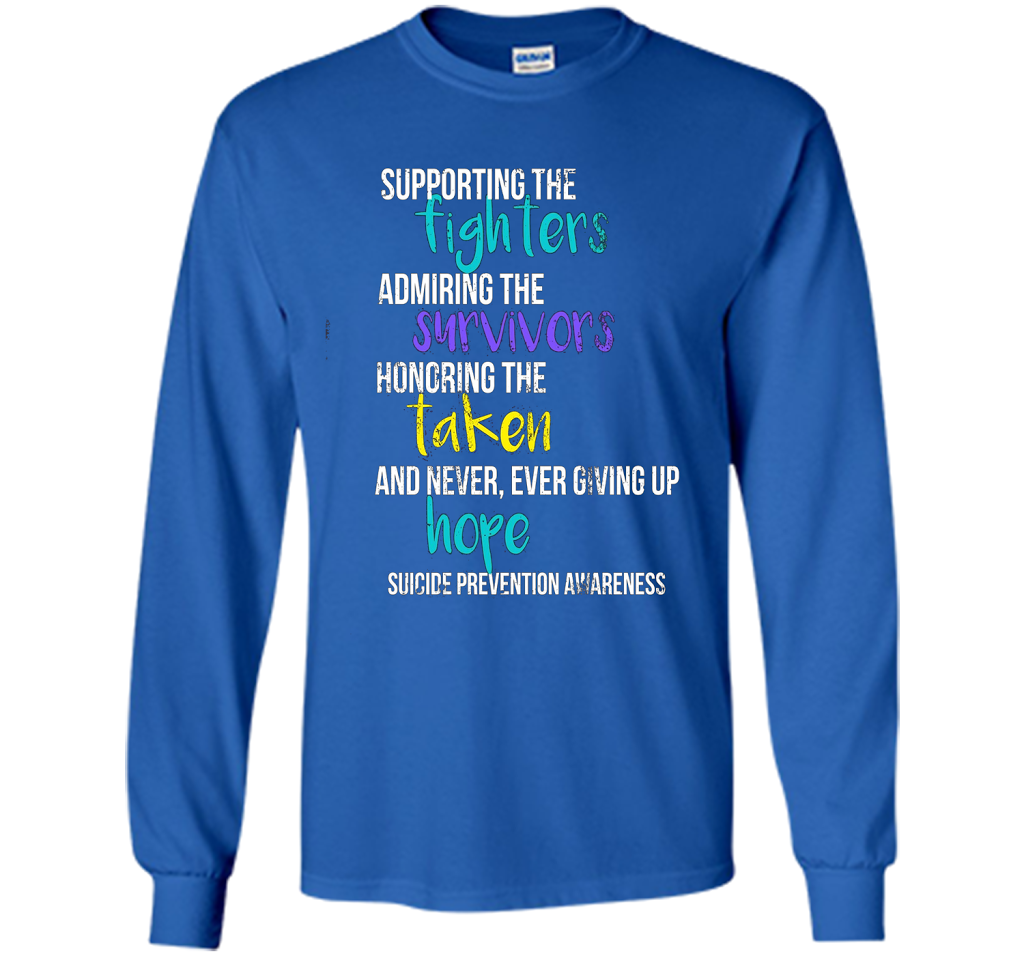 Vintage Suicide Prevention Awareness T-Shirt Distressed t-shirt Royal