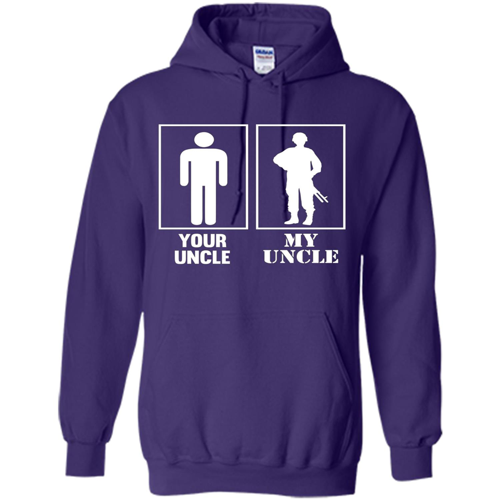 Your Uncle My Uncle Military Proud Army Navy Air Force T-shirt Purple