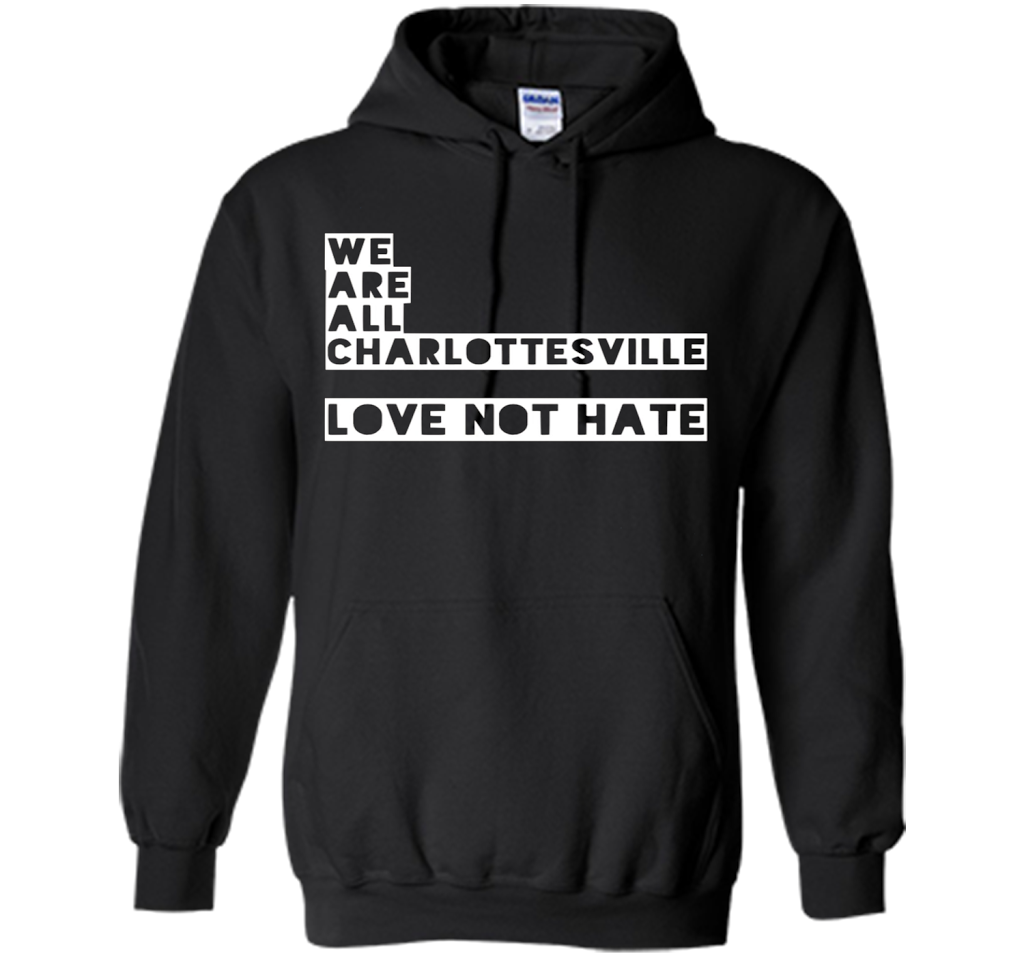 Charlottesville love not hate t-shirt cool shirt Black