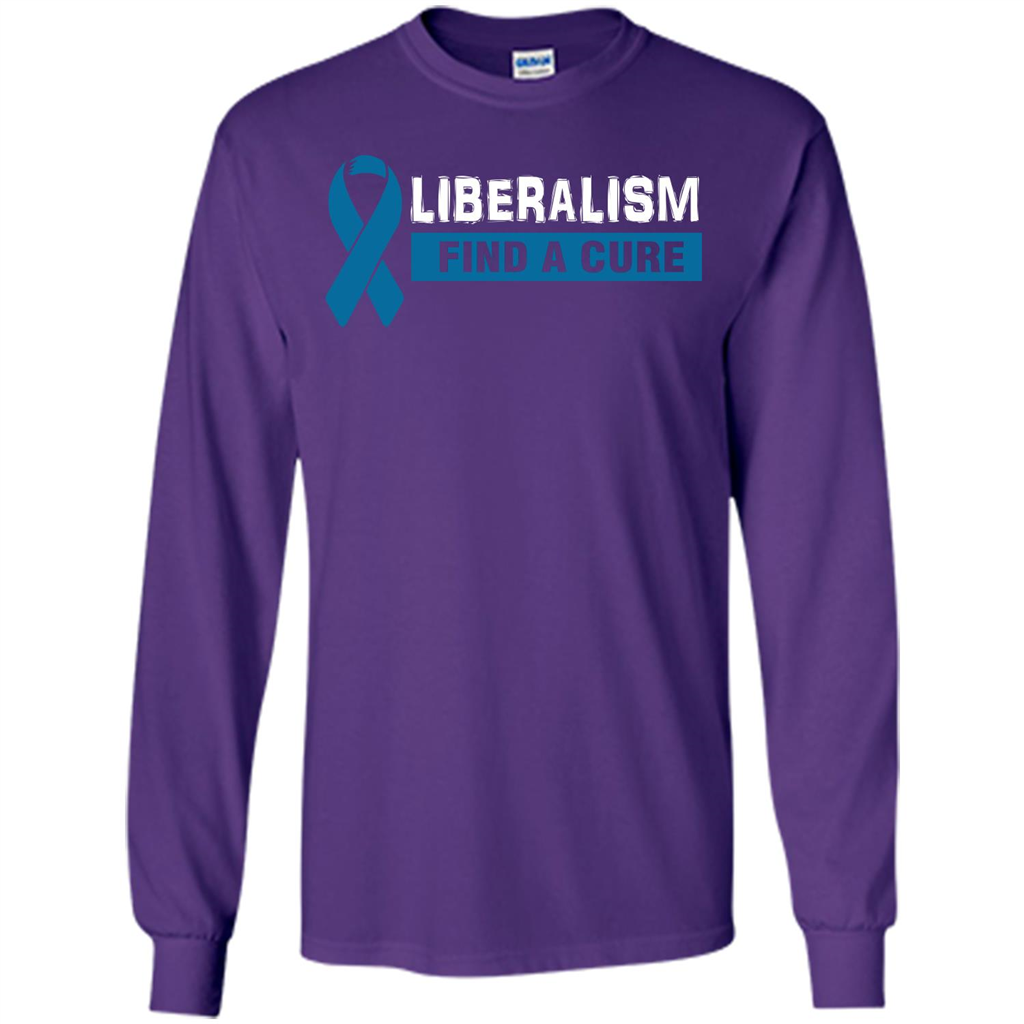 Cancer Awareness T-shirt Liberalism Find A Cure T-shirt Purple