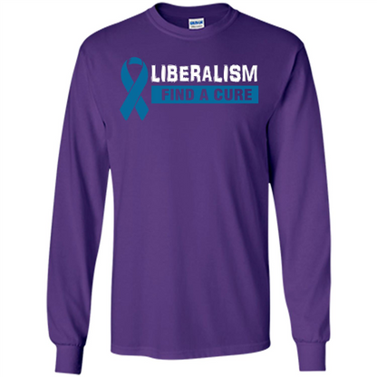Cancer Awareness T-shirt Liberalism Find A Cure T-shirt Purple