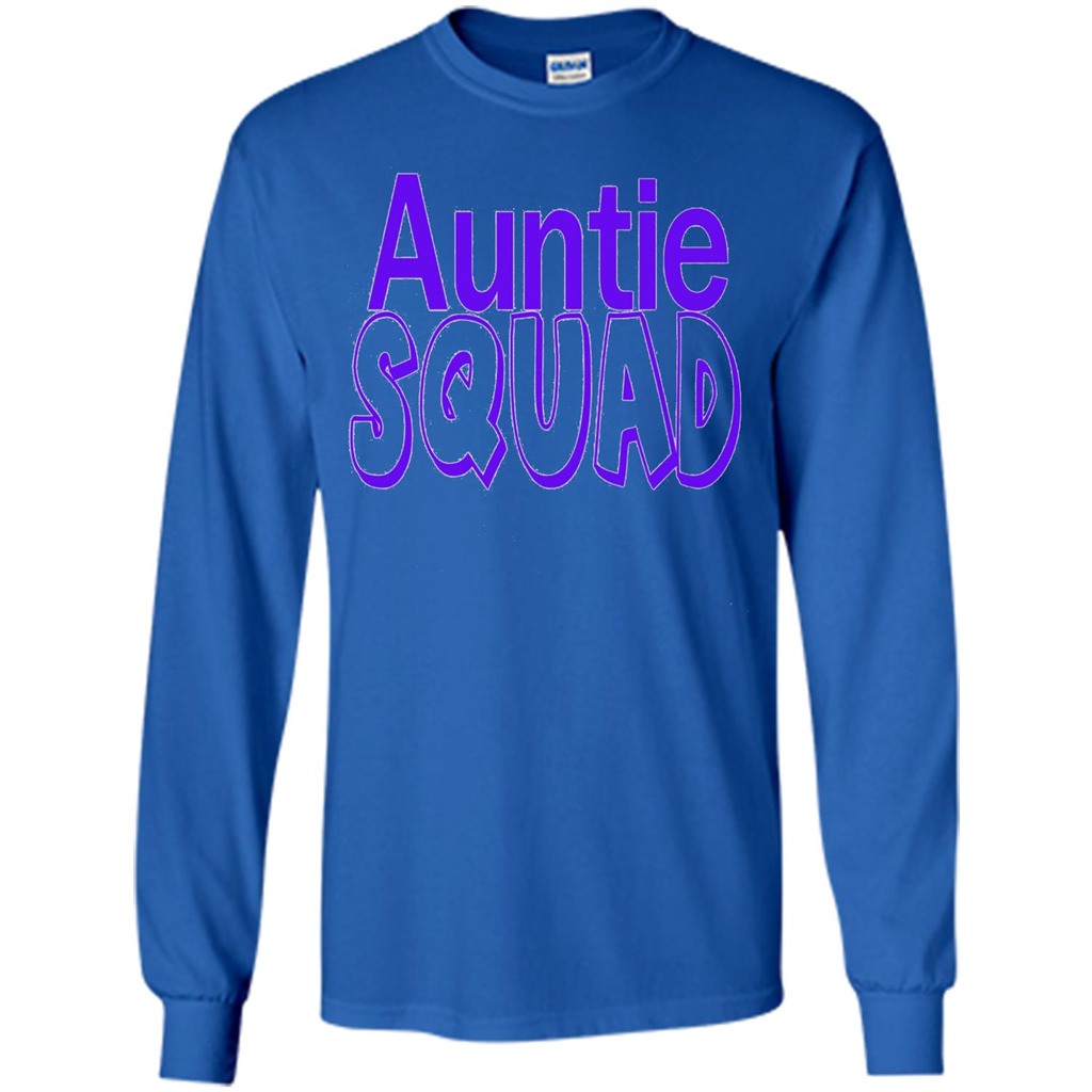 Auntie Squad T-Shirt Aunt Team Squad Royal