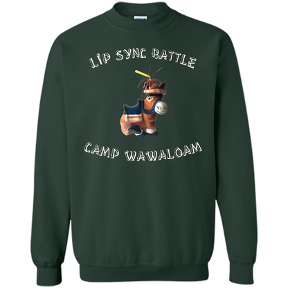 Lip Sync Camp T-shirt Camp Wawaloam Forest Green