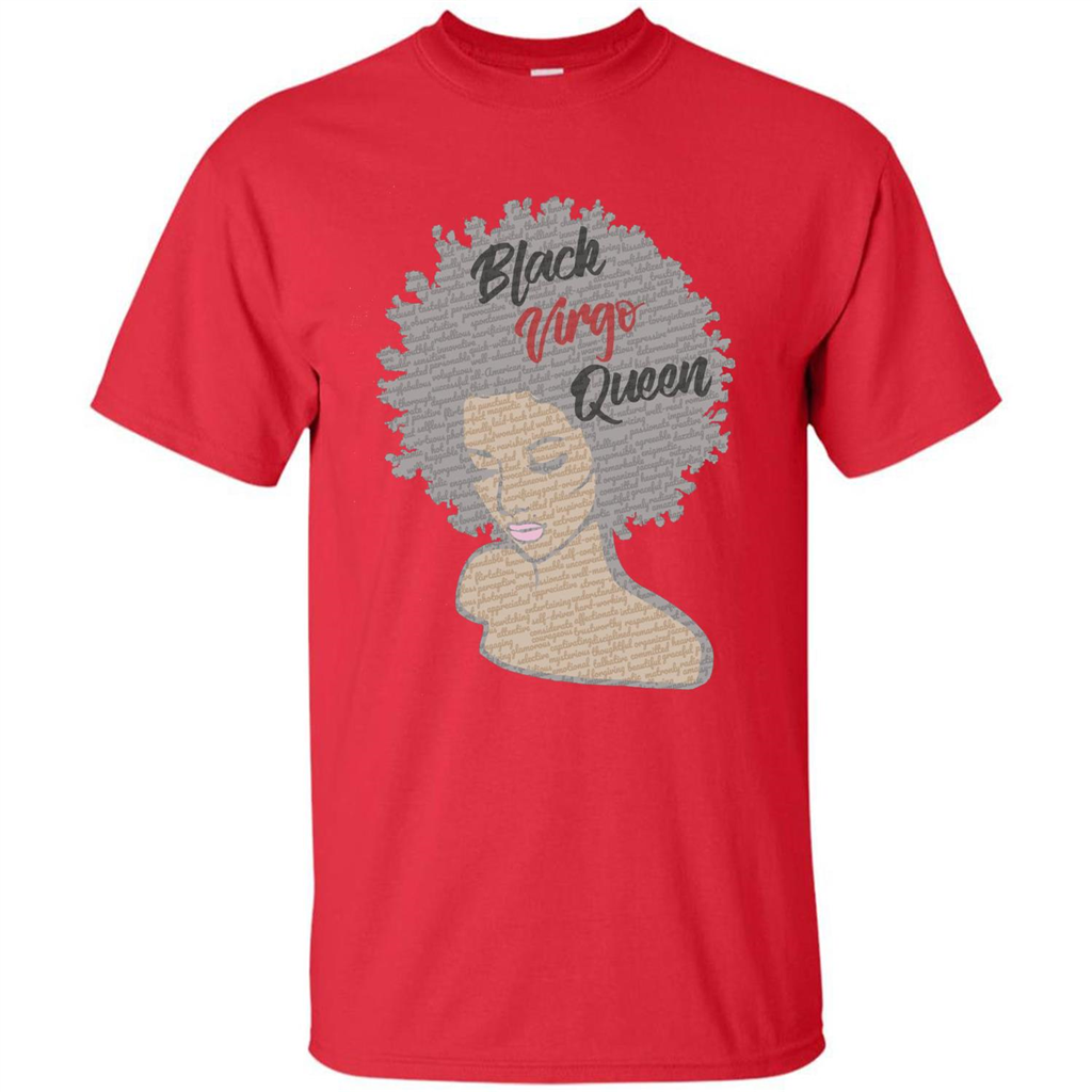 Black Virgo Queen T-shirt Red