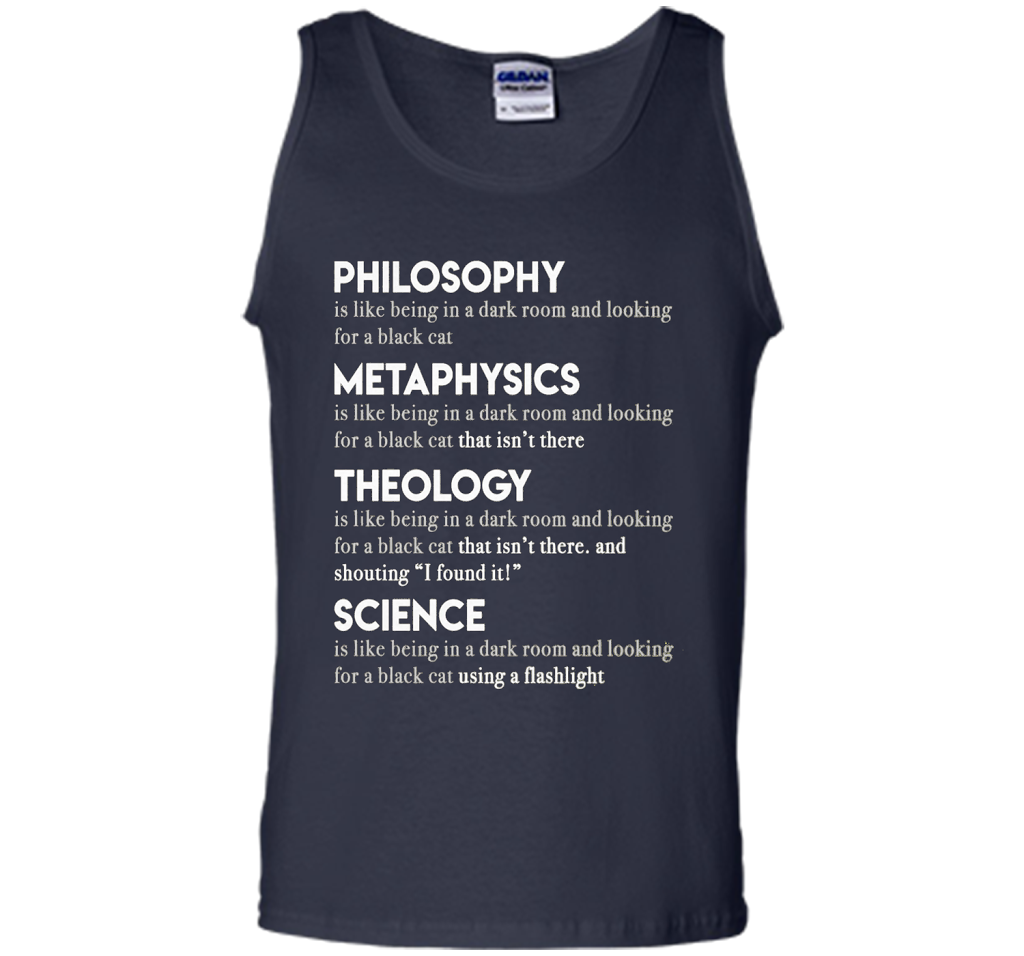 Philosophy Metaphysics Theology Science T-shirt Navy