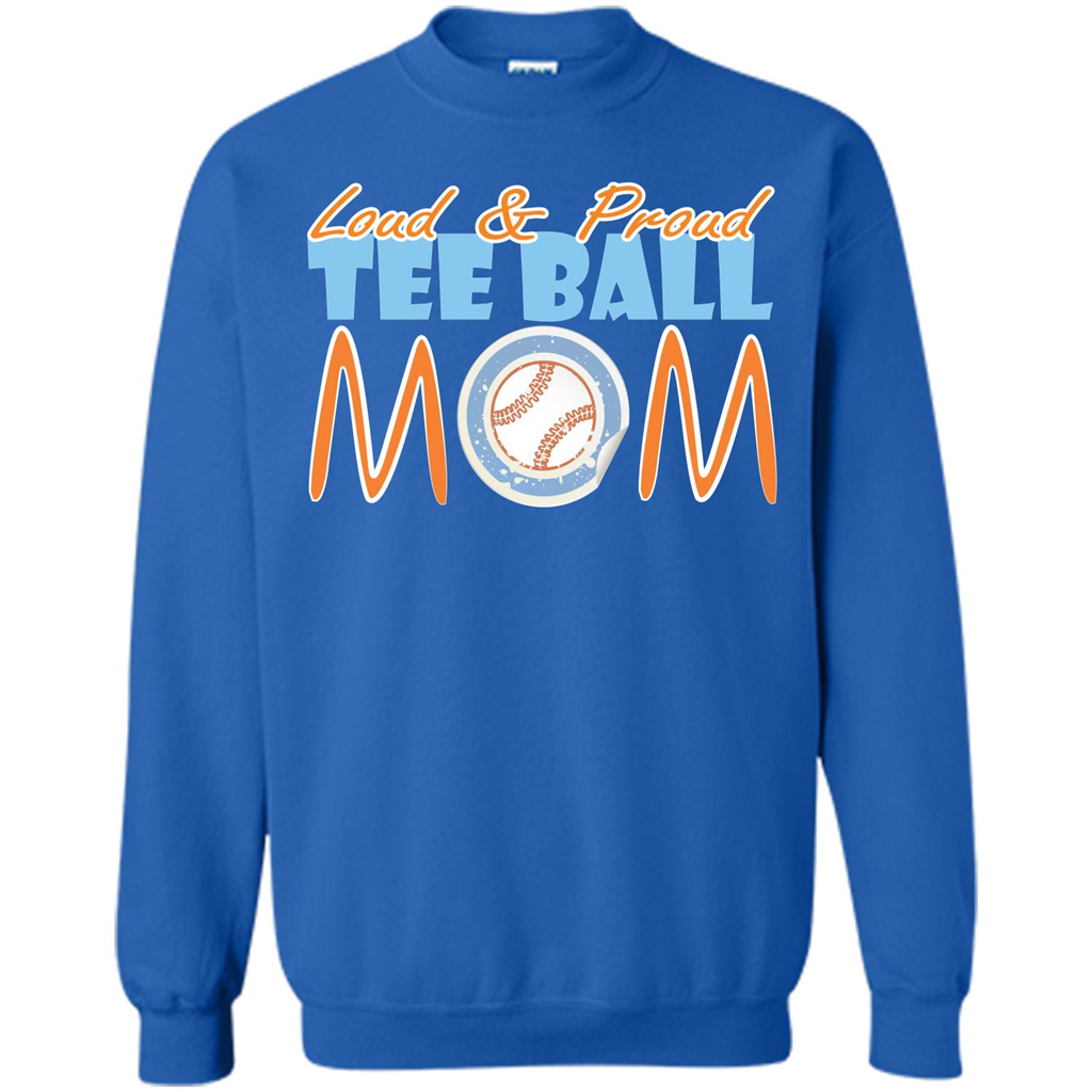 Softball Mommy T-shirt Loud And Proud Royal