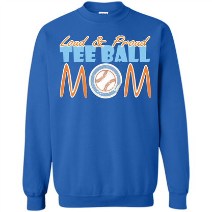 Softball Mommy T-shirt Loud And Proud Royal
