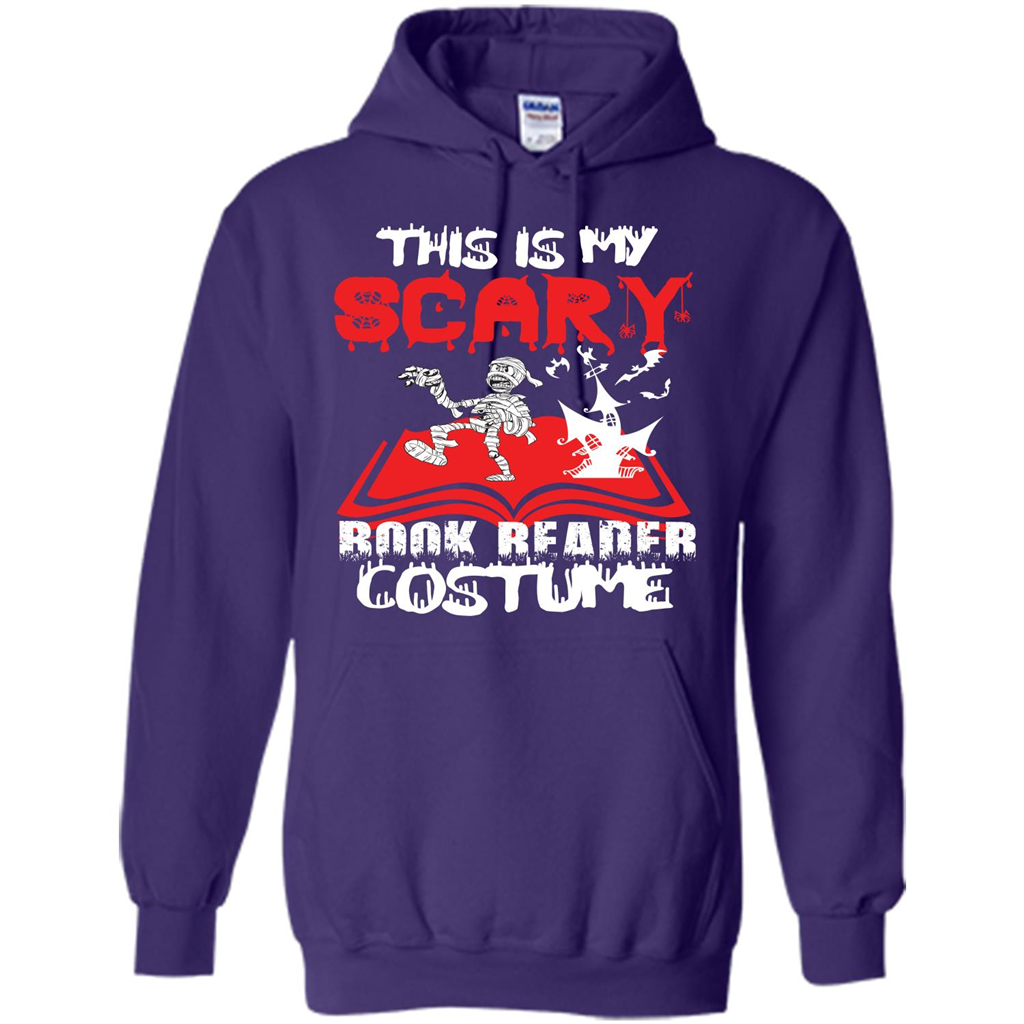 Halloween T-shirt This Is My Scary Book Reader Costume T-shirt Purple