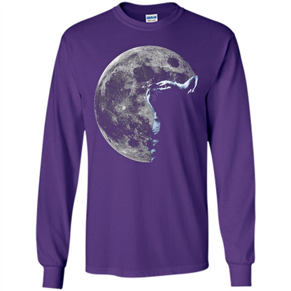 Cat Lover T-shirt Cat And Moon Purple