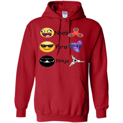 Fidget Spinner Emoji Classification Gamer Guide T-shirt Red