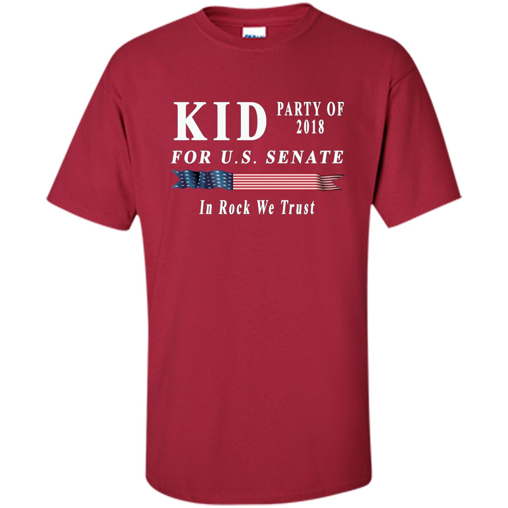 Kid For US Senate 2018 Election Shirt In Rock We Trust T-shirt Cardinal