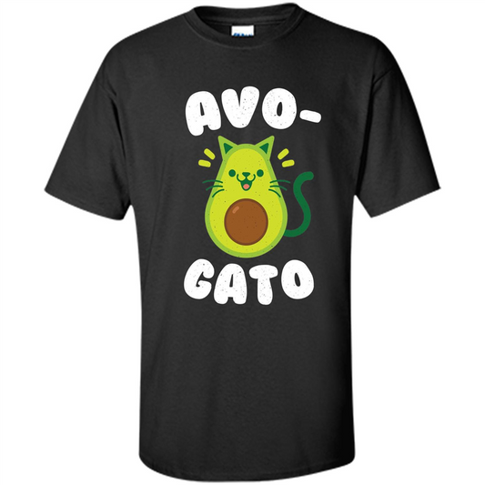 Avogato - Avocado Cat - Funny Avocado T-shirt Black