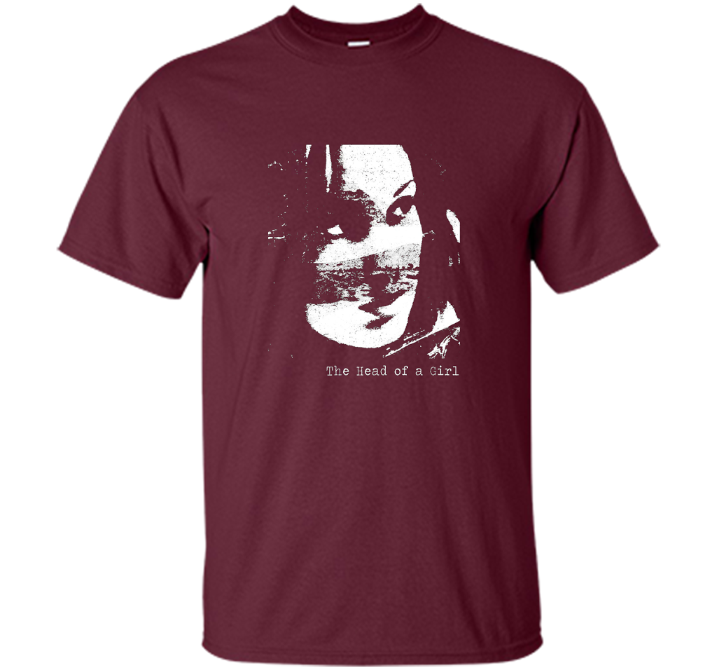 The Head of a Girl (official) Band Summer T shirt Casual Top t-shirt Maroon