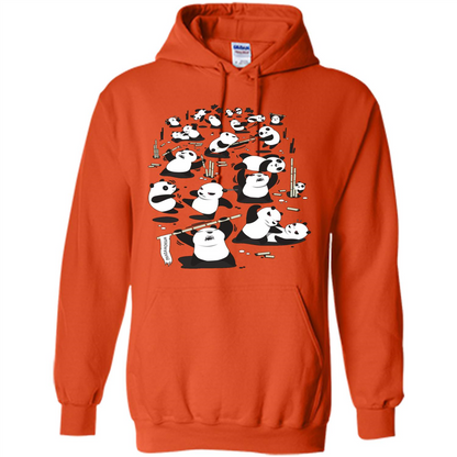 Cute Panda T-shirt Orange