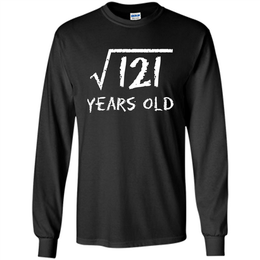 Square Root Of 121 T-shirt 11Th Birthday 11 Years Old T-Shirt Black
