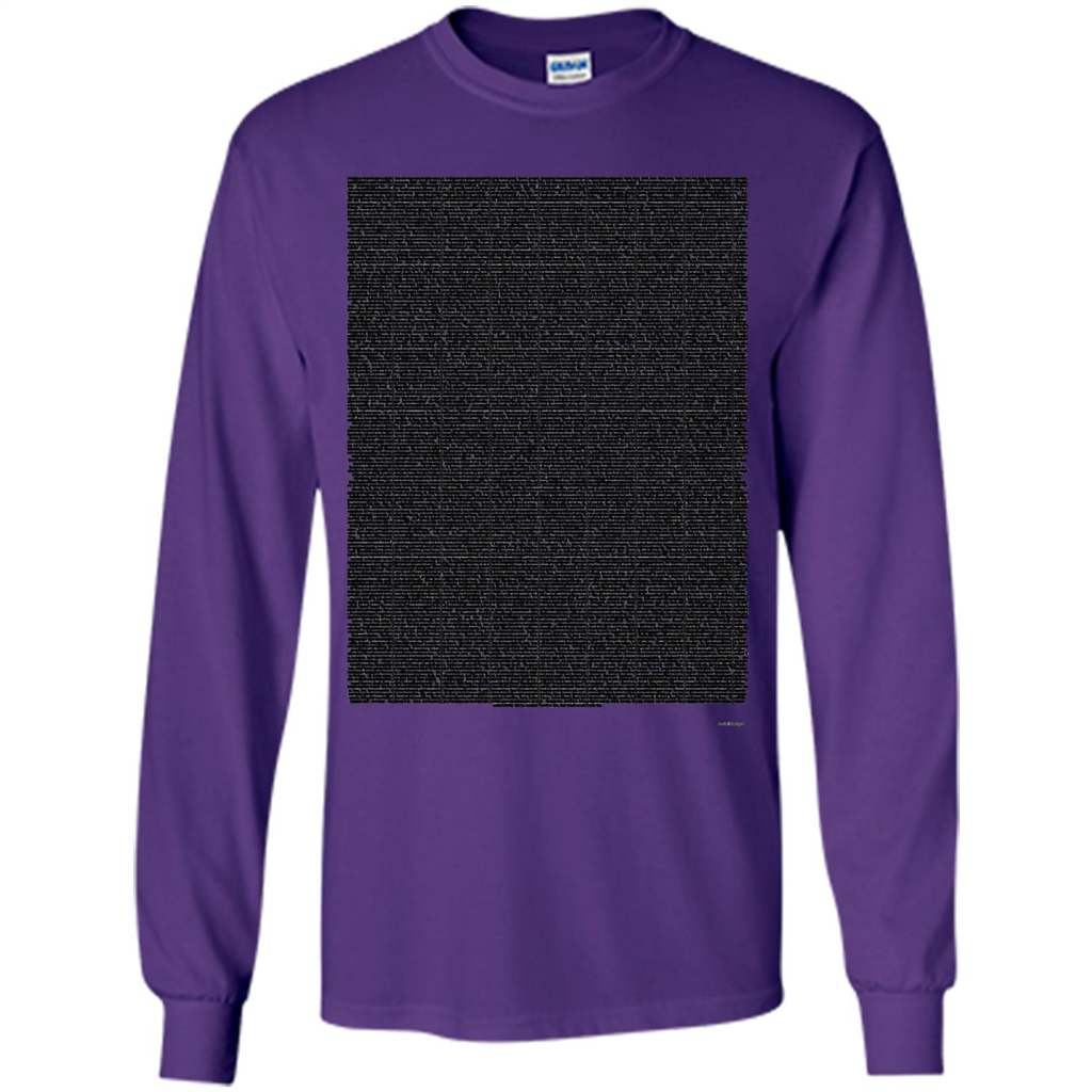 Bee Movie Script T-shirt Purple