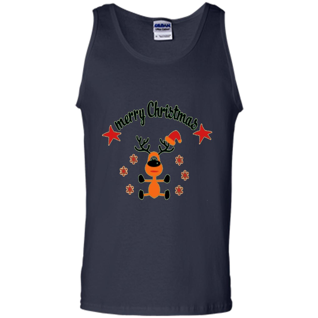 Snowman T-shirt Merry Christmas Navy