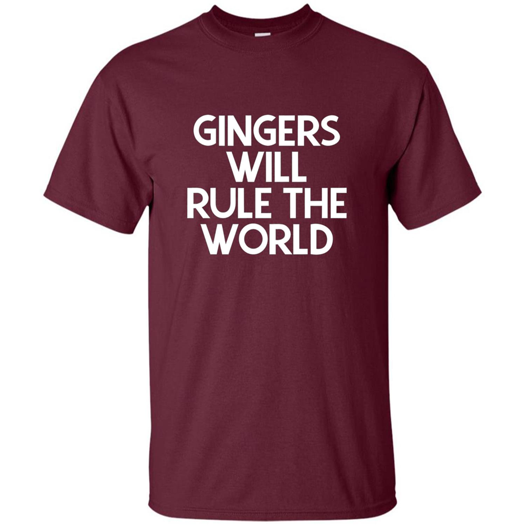 Gingers Will Rule The World T-shirt Maroon