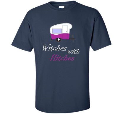 Camping T-shirt Witches With Hitches T-shirt Navy