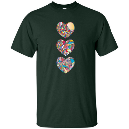 Hearts T-shirt Forest Green