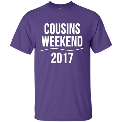 Family T-shirt Cousins Weekend 2017 Purple