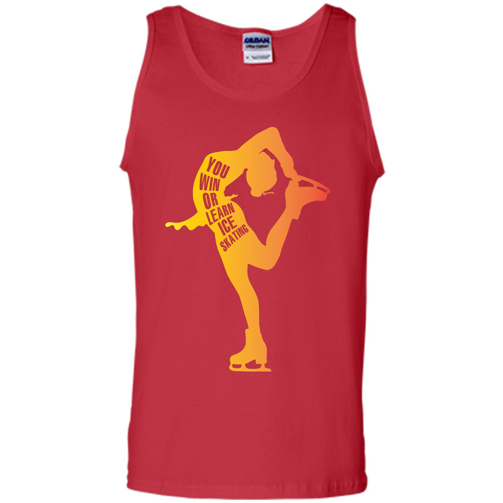Ice Skating T-shirt You Win Or Learn Ice Skating Red