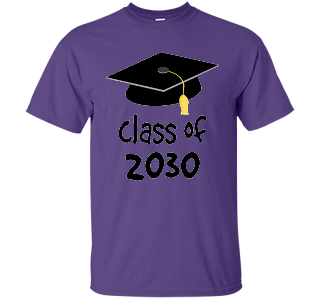 Kindergarten T-shirt Class Of 2030 Kindergarten Style T-shirt Purple