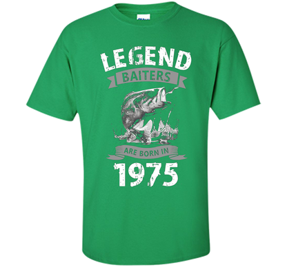 Mens 42nd Years Old 1975 Birthday Gift Idea Tshirt for Fishing shirt Irish Green