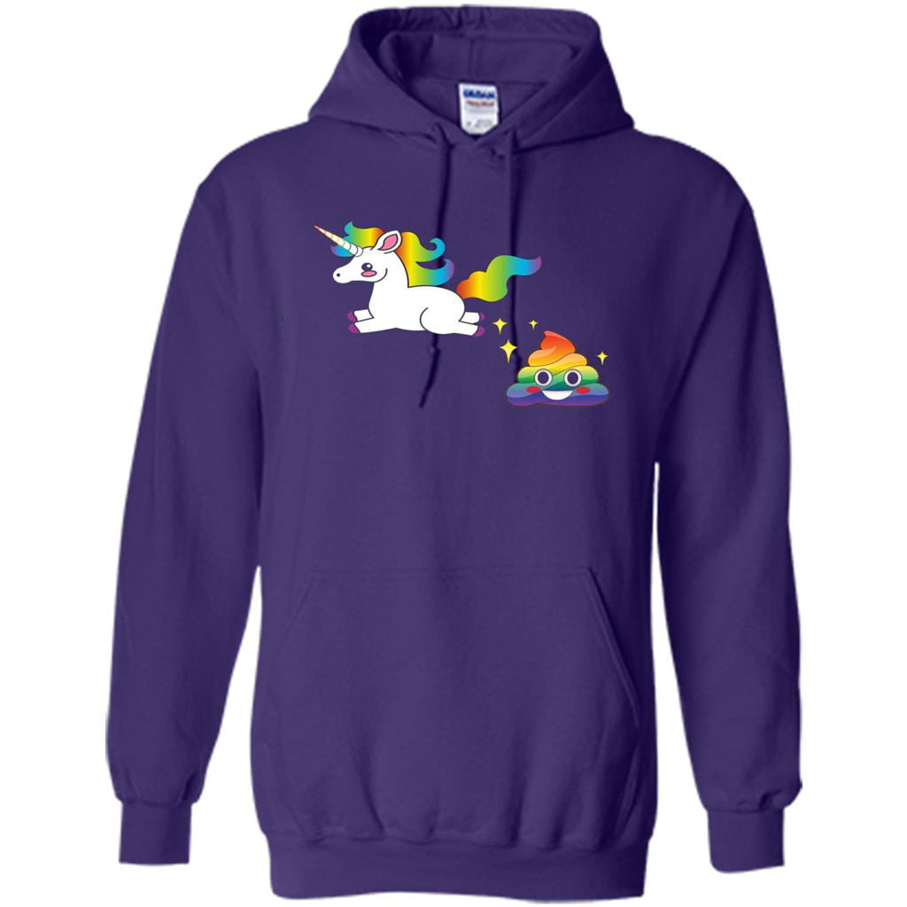 Unicorn Rainbow Poop Funny Cute Emojis T-shirt