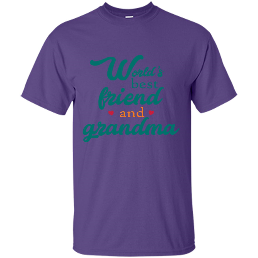 Grandma T-shirt World‰۪s Best Friend And Grandma Purple