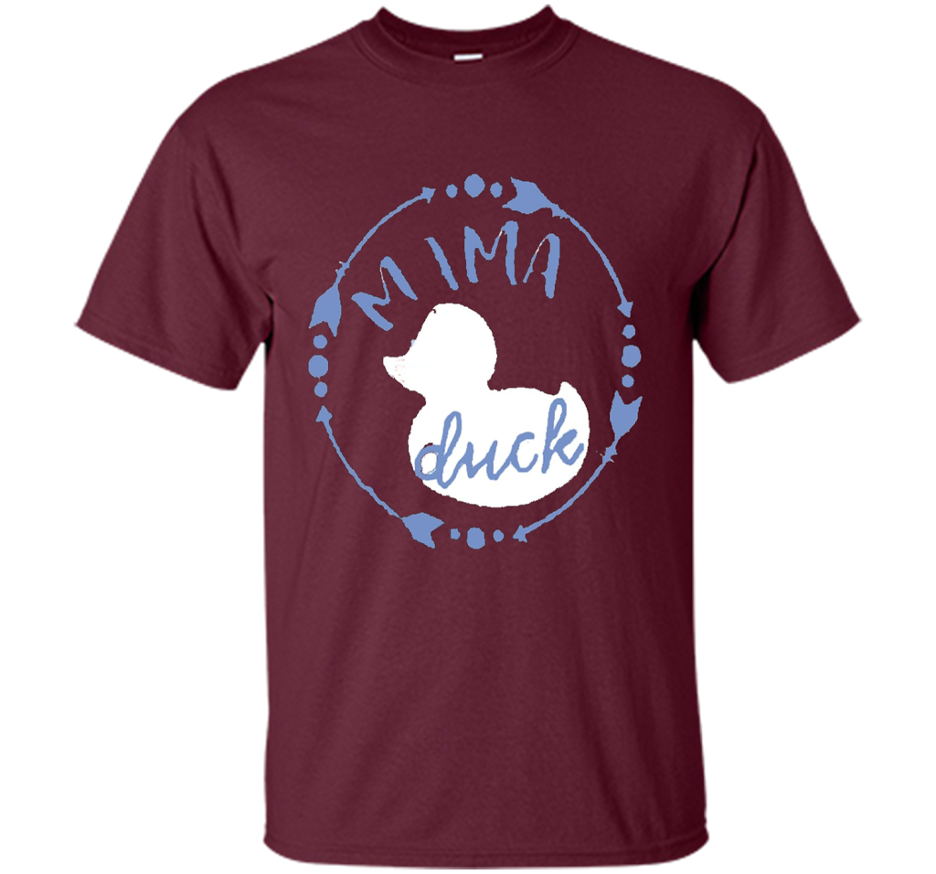Women's Mama Duck TShirt, Mama Duck Plaid Shirt, Matching Fa shirt Maroon