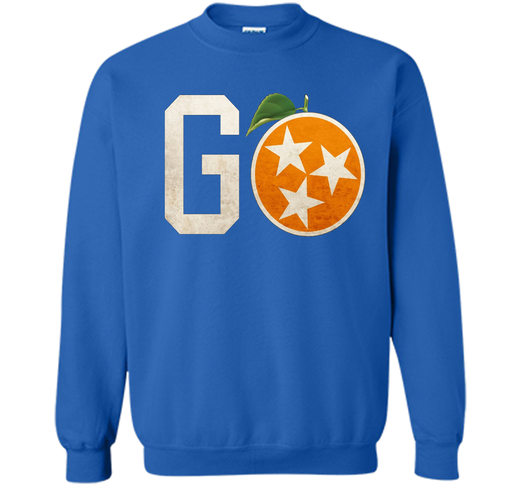 Tennessee Vintage Distressed Orange and White Flag Shirt t-shirt Royal