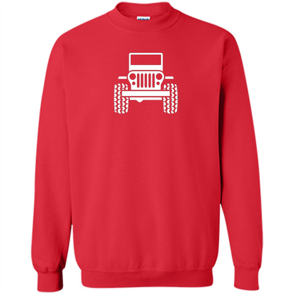 Funny Jeep T-Shirt Jeep Emoji Red